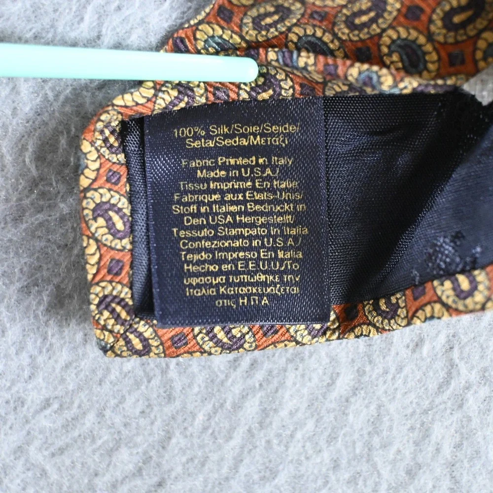 Brooks Brothers Mens Makers and Merchants Silk Tie Lot 3 OS Multi Color Pattern